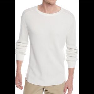 Vince Mens Waffle Knit Crew Neck Sweater